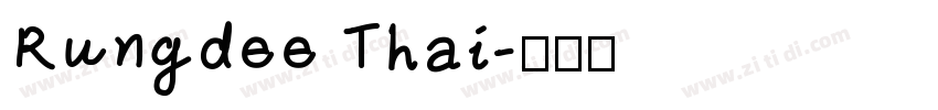 Rungdee Thai字体转换